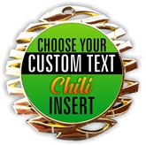 Chili Cook-off Full Color Custom Text Insert Medal