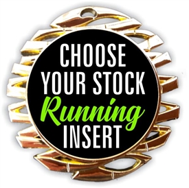 Running Full Color Insert Medal