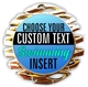 Swimming Full Color Custom Text Insert Medal