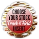 Track and Field Full Color Insert Medal