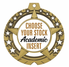 Academic Full Color Insert Medal