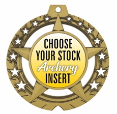 Archery Full Color Insert Medal