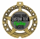 Cycling Full Color Custom Text Insert Medal