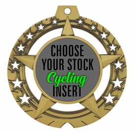 Cycling Full Color Insert Medal