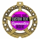 Gymnastics Full Color Custom Text Insert Medal