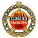 Martial Arts Full Color Custom Text Insert Medal