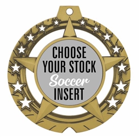 Soccer Full Color Insert Medal