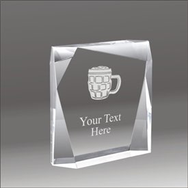 Jewel Bevel beer acrylic award