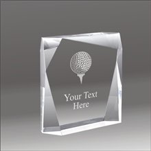 Jewel Bevel golf acrylic award