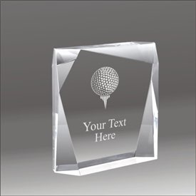 Jewel Bevel golf acrylic award