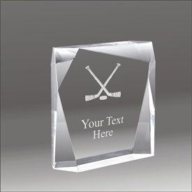 Jewel Bevel hockey acrylic award