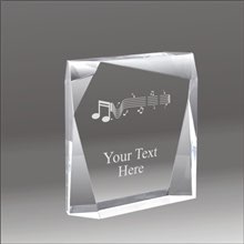 Jewel Bevel music acrylic award