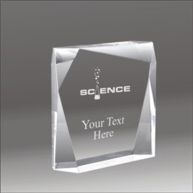 Jewel Bevel science acrylic award