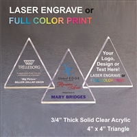 Acrylic Triangle Award | Acrylic Apple Paperweight