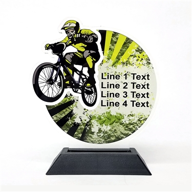 Acrylic BMX Award | Full Color Motocross Acrylic