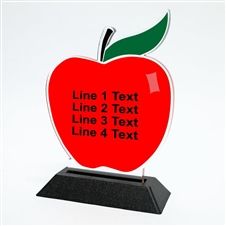 Acrylic Apple Award | Full Color Apple Acrylic