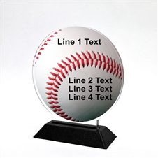 Acrylic Baseball Award | Full Color Baseball Acrylic