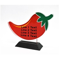 Acrylic Chili Award | Full Color Chili Acrylic