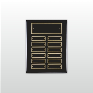 Black Finish Perpetual Plaque