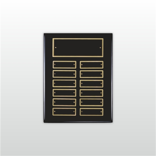 Black Finish Perpetual Plaque
