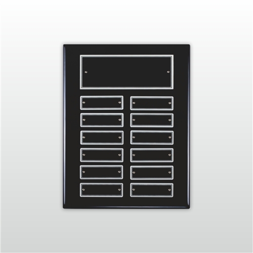 Black Finish Perpetual Plaque