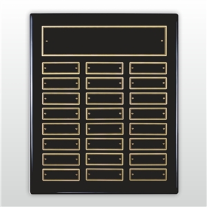 Black Finish Perpetual Plaque