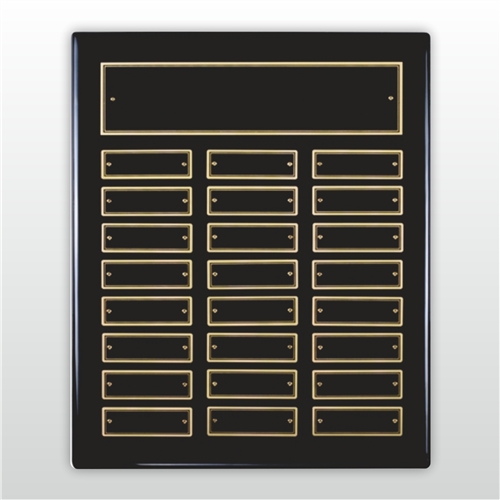 Black Finish Perpetual Plaque