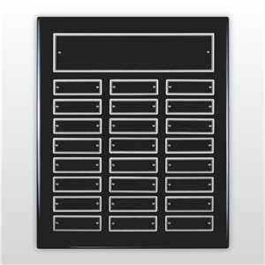 Black Finish Perpetual Plaque