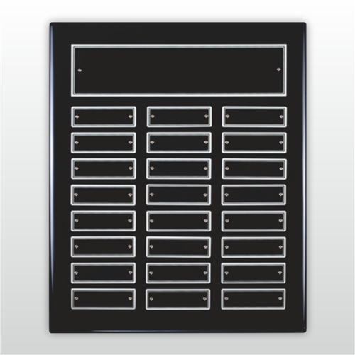 Black Finish Perpetual Plaque