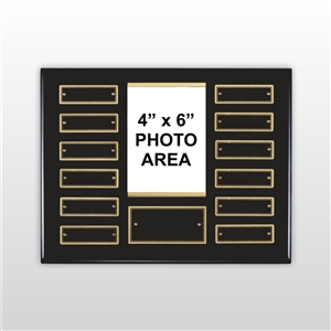 Ebony finish perpetual photo plaque
