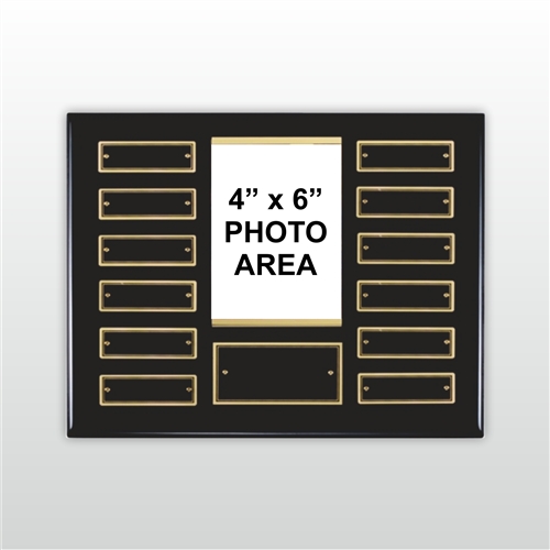 Ebony finish perpetual photo plaque
