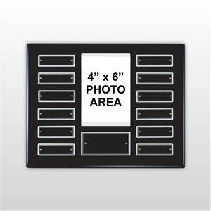 Ebony finish perpetual photo plaque