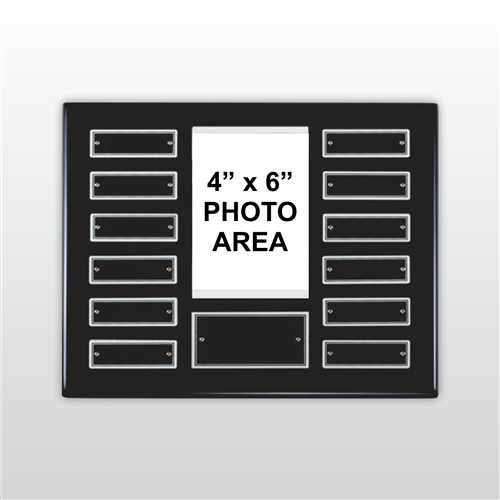 Ebony finish perpetual photo plaque