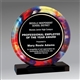 Round Watercolor acrylic award