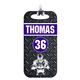 Football Team Bag Tag