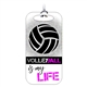 Volleyball Bag Tag