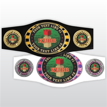 Champion Belt | Award Belt for Kubb