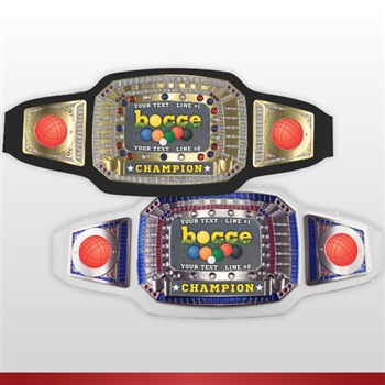 Champion Award Belt for Bocce