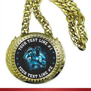 Boxing Monster Sized Medal | Gigantic Bling Boxing Medal