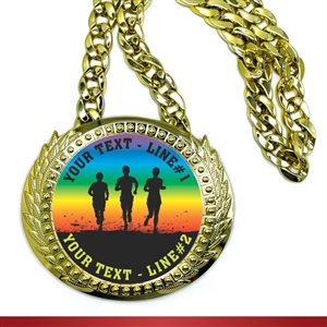 Color Run Monster Sized Medal