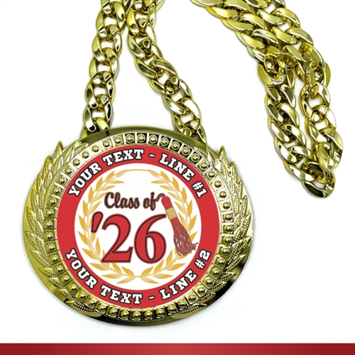 Graduation Monster Sized Medal | Gigantic Bling Graduation Medal