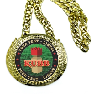 KUBB Monster Sized Medal |Huge Bling KUBB Medal
