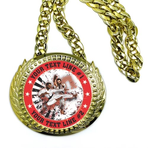 karate-Martial Arts MMAMonster Sized Medal