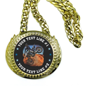 Motocross Monster Sized Medal |Huge Bling Motocross Medal