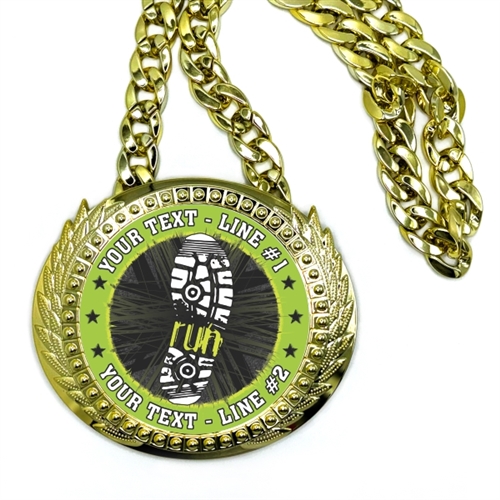 Runners Monster Sized Medal | Gigantic Bling Run Medal