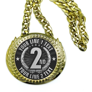 Second Place  Monster Sized Bling Medal