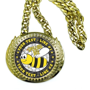 Spelling Monster Sized Medal | Gigantic Bling Spelling Medal
