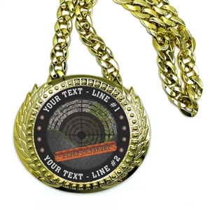 Target Shooting Monster Sized Medal