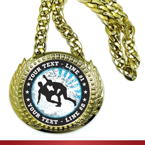 Wrestling Monster Sized Medal