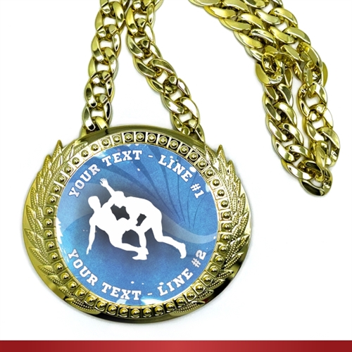 Wrestling Monster Sized Medal | Giant Wrestling Medal